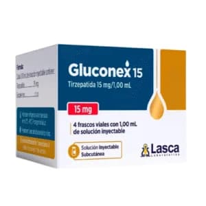 Gluconex - Tirzepatida 15mg (Caixa 4 ampolas)