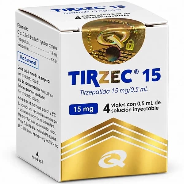 Tirzec - Tirzepatida 15mg (1 ampola)