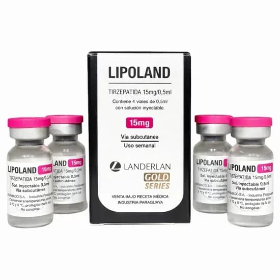 Lipoland - Tirzepatida 15mg (Caixa 4 ampolas)